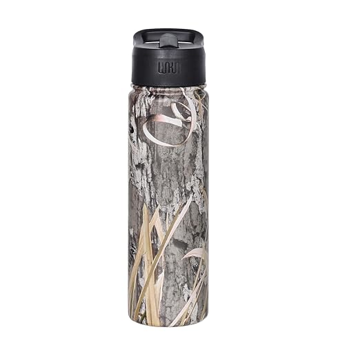 Wildkin Mossy Oak 22oz Kids Water Bottle  Leakproof, Vacuum-Insulated, Durable, Easy-Clean - Shadow Grass