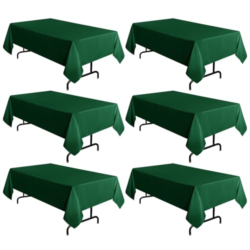 sancua 6 Pack Tablecloth 60x102 (Hunter Green)