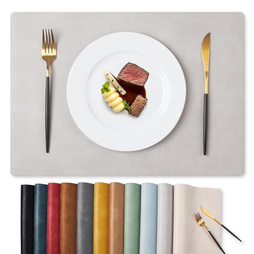 MOSAYT Vinyl Placemats (Light Grey)