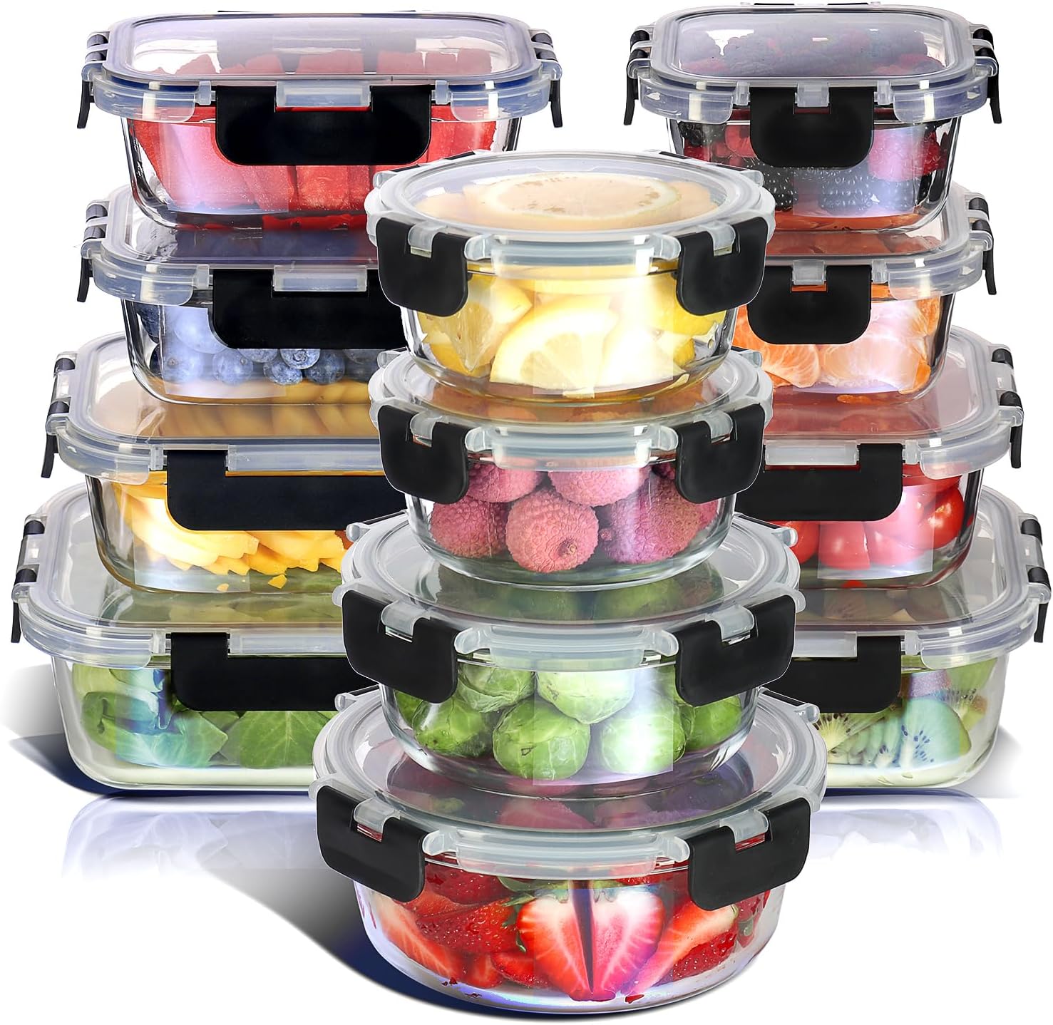 Nestl 24pc Glass Storage Set