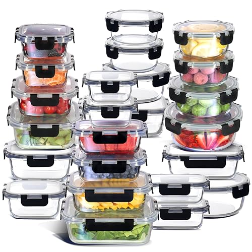 EATEX 48pc Glass Storage Set