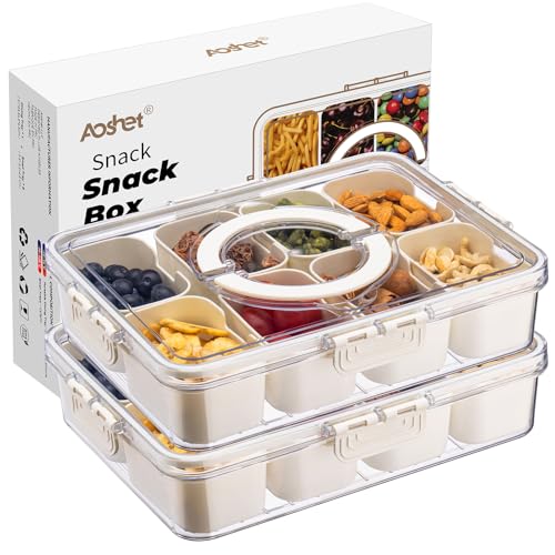 Aoshet Snack Box Container (2 Pack)