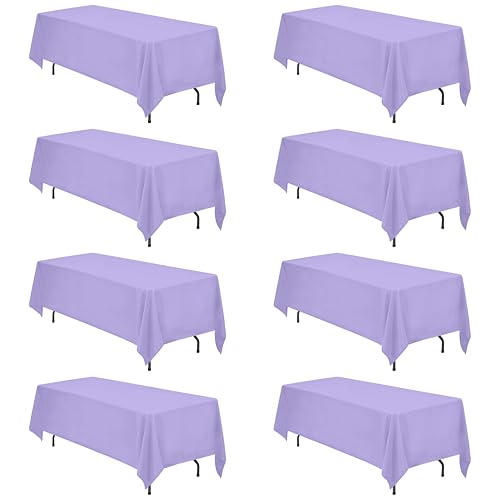 BRILLMAX 8 Pack Lavender Tablecloths