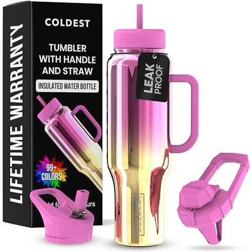 Coldest Tumbler with Handle and Straw (46 oz)