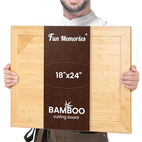 18"x24" Bamboo Cutting Board - Fun Memories