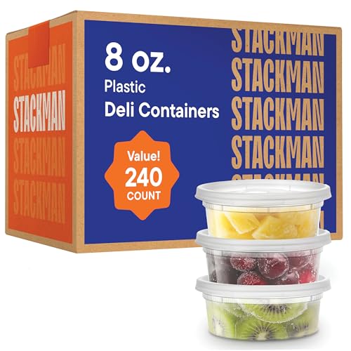 Stack Man 240-pack 8oz containers