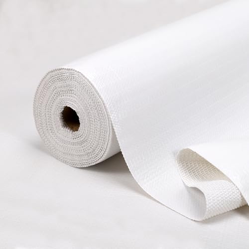 Shelf Drawer Liner for Kitchen Cabinets Non-Adhesive Shelf Liner Paper Non-Slip Strong Grip Drawer Liner Cabinet Liners Thickened Easy to Clean for Tool Box Pantry 17.5In x 20FT White