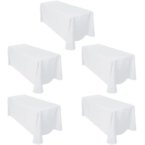 LTC LINENS 90x132 White (5-Pack)