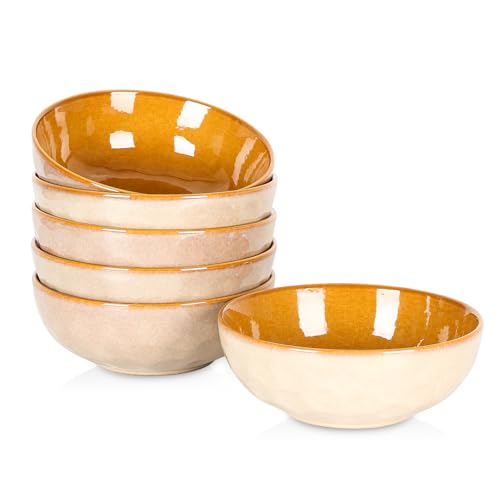 vicrays Ceramic Salad Bowls Set (Beige)