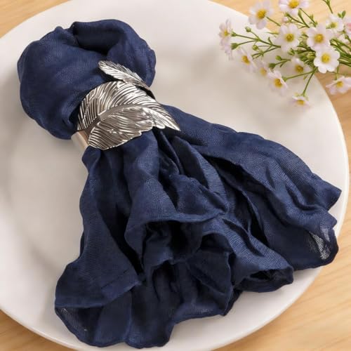 MLMC Navy Cheesecloth Napkins