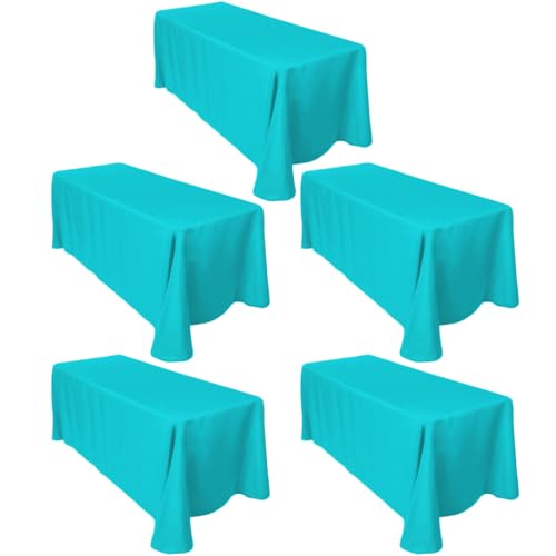 LTC LINENS 90 x 132 in Turquoise