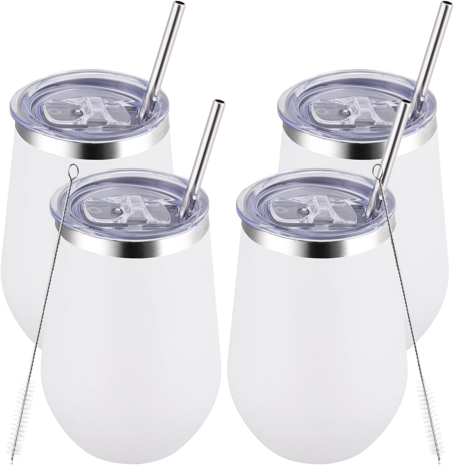MEWAY 12oz Stainless Steel Tumbler (Set of 4)