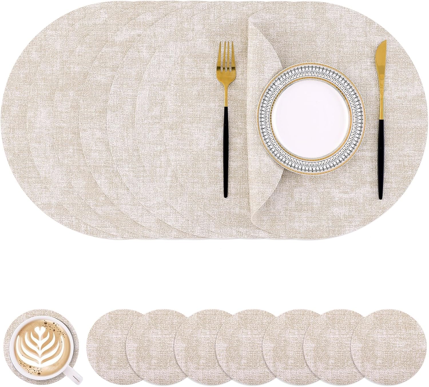 Homaxy Round Placemats & Coasters