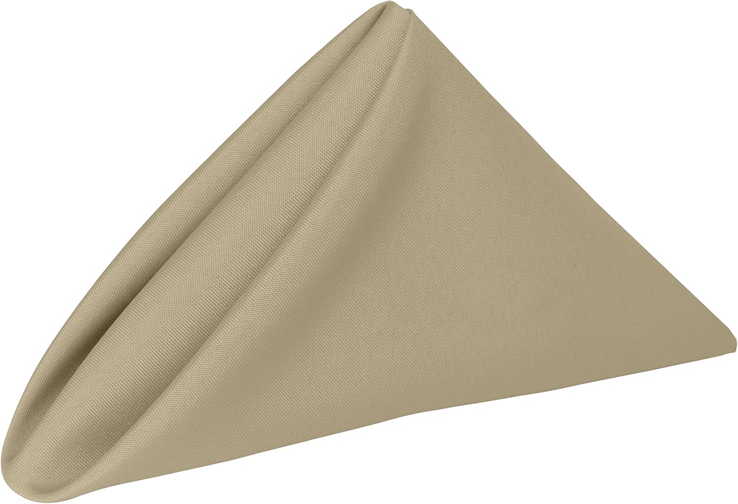Ultimate Textile Cloth Napkins Bulk Set 17x17in Polyester Washable Square Dinner Napkins for Wedding Party Events Machine Washable Stain Resistant - Camel, 17" X 17" (Set of 60)