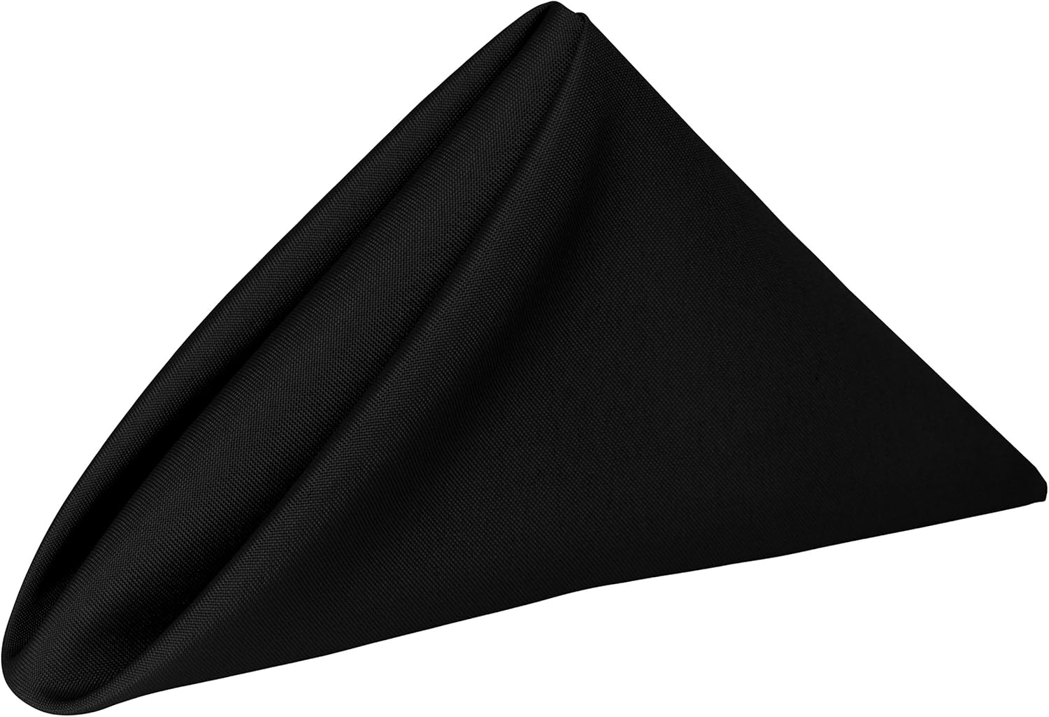 Ultimate Textile Cloth Napkins Bulk Set 17x17in Polyester Washable Square Dinner Napkins for Wedding Party Events Machine Washable Stain Resistant - Black, 17" X 17" (Set of 60)
