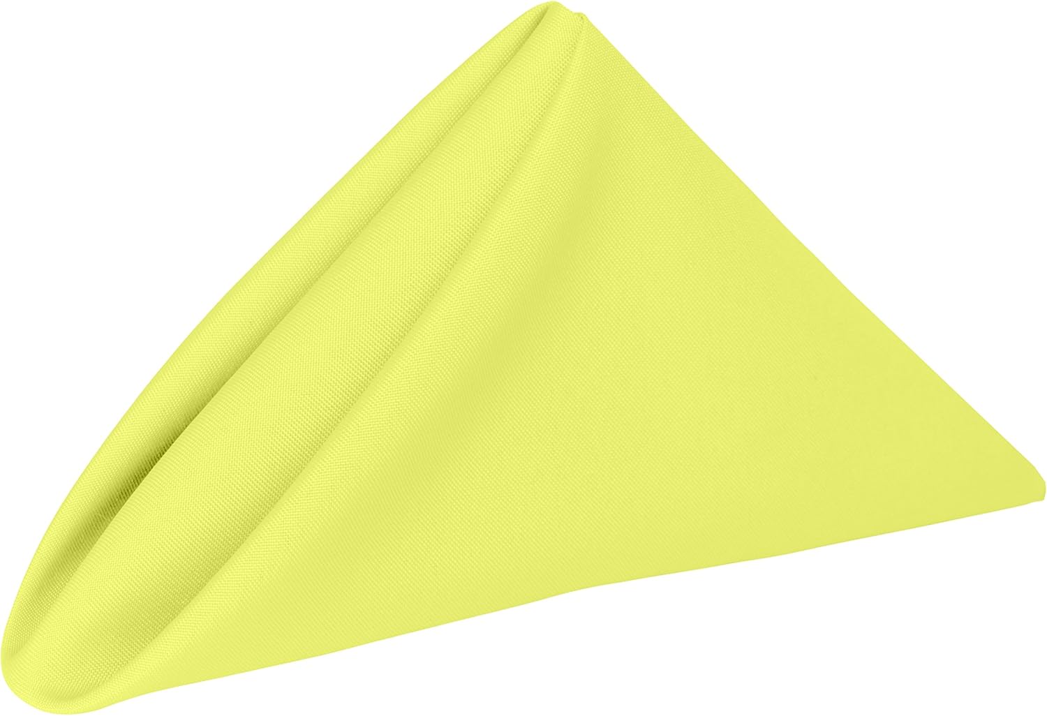 Ultimate Textile Cloth Napkins Bulk Set 17x17in Polyester Washable Square Dinner Napkins for Wedding Party Events Machine Washable Stain Resistant - Lemon, 17" X 17" (Set of 60)