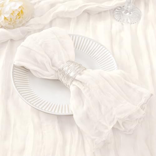 DeZerlor 50 Pack Ivory White Napkins