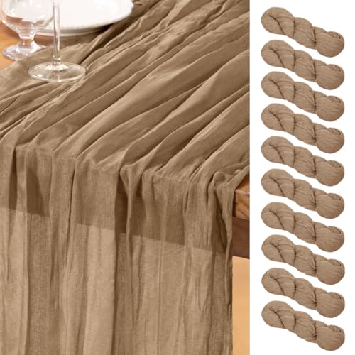 Nude Cheesecloth Runner