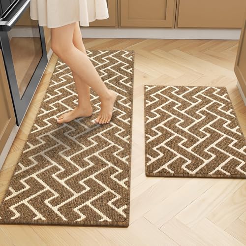 Kitchen Rugs Sets of 2-Colorful Non Slip Kitchen Mats