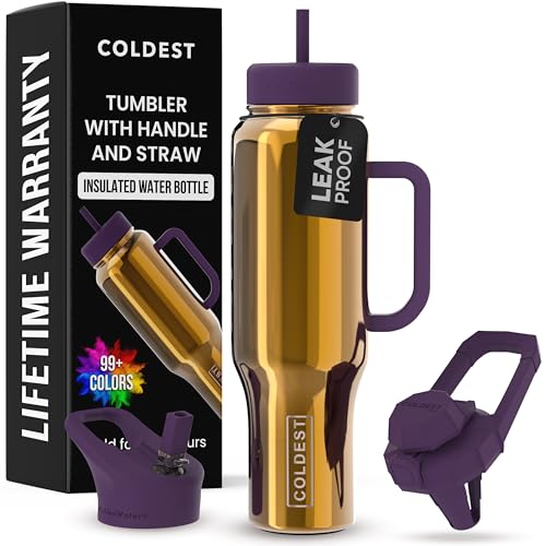 Coldest Tumbler with Handle and Straw (46 oz)