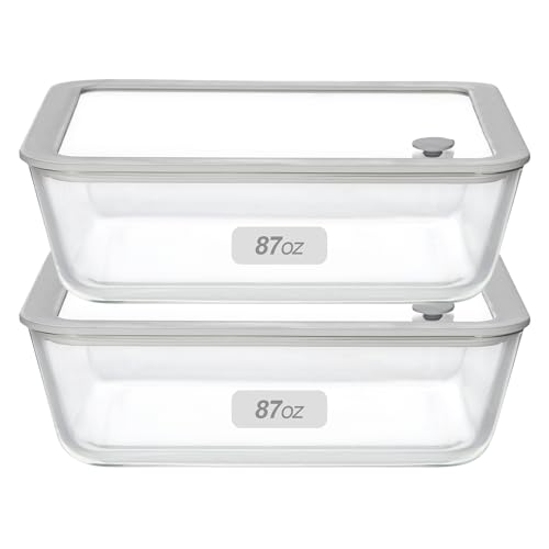 EcoEvo 87oz Glass Lid Set