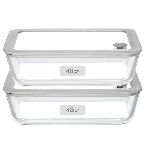 EcoEvo Glass Food Containers (48oz)