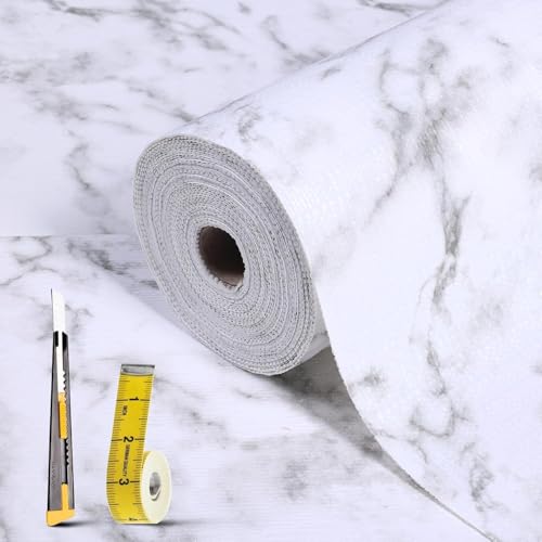 Kimhan 12 in x 40 ft White Marble