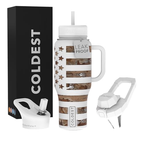 Coldest Tumbler with Handle and Straw - The Patriot