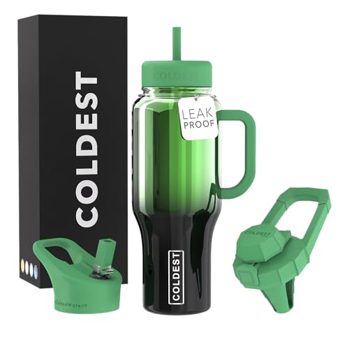 Coldest Tumbler with Handle and Straw - Forest Nova