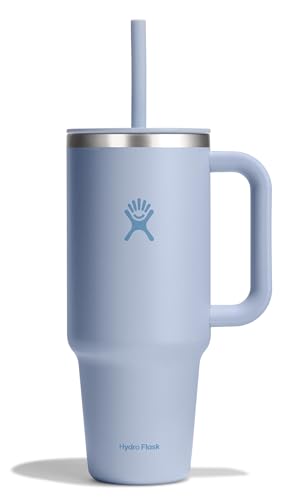 Hydro Flask 40 Oz Travel Tumbler with Handle, Lid and Straw - Insulated Stainless Steel in Surf