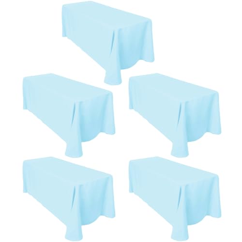 LTC LINENS Baby Blue 90x156 in