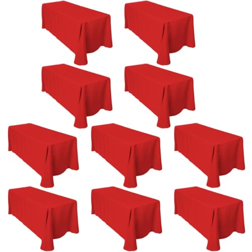 LTC LINENS Red 90 x 156