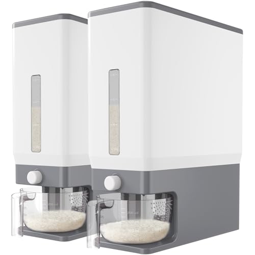 Lifewit 2 Pack Rice Dispenser 25 Lbs