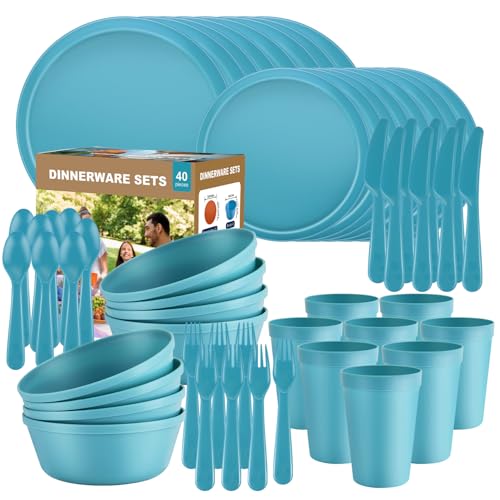 Blwan 40-Piece Plastic Dinnerware Set