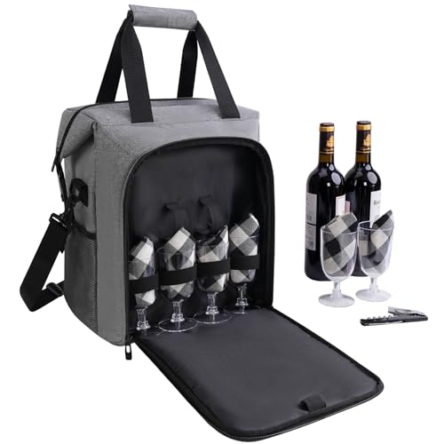 ALLCAMP 6 Bottle Wine Gift Bag
