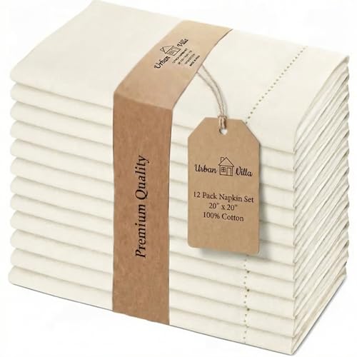 Urban Villa Easter Cloth Napkins Ivory