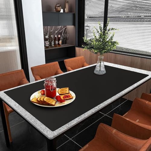 Large Silicone Mat, 72x16 Heat Resistant Mats for Countertop, Cuttable Waterproof Kitchen Counter Mat, Multipurpose Countertop Protector Mat, Silicone Mats for Kitchen Counter (Black)
