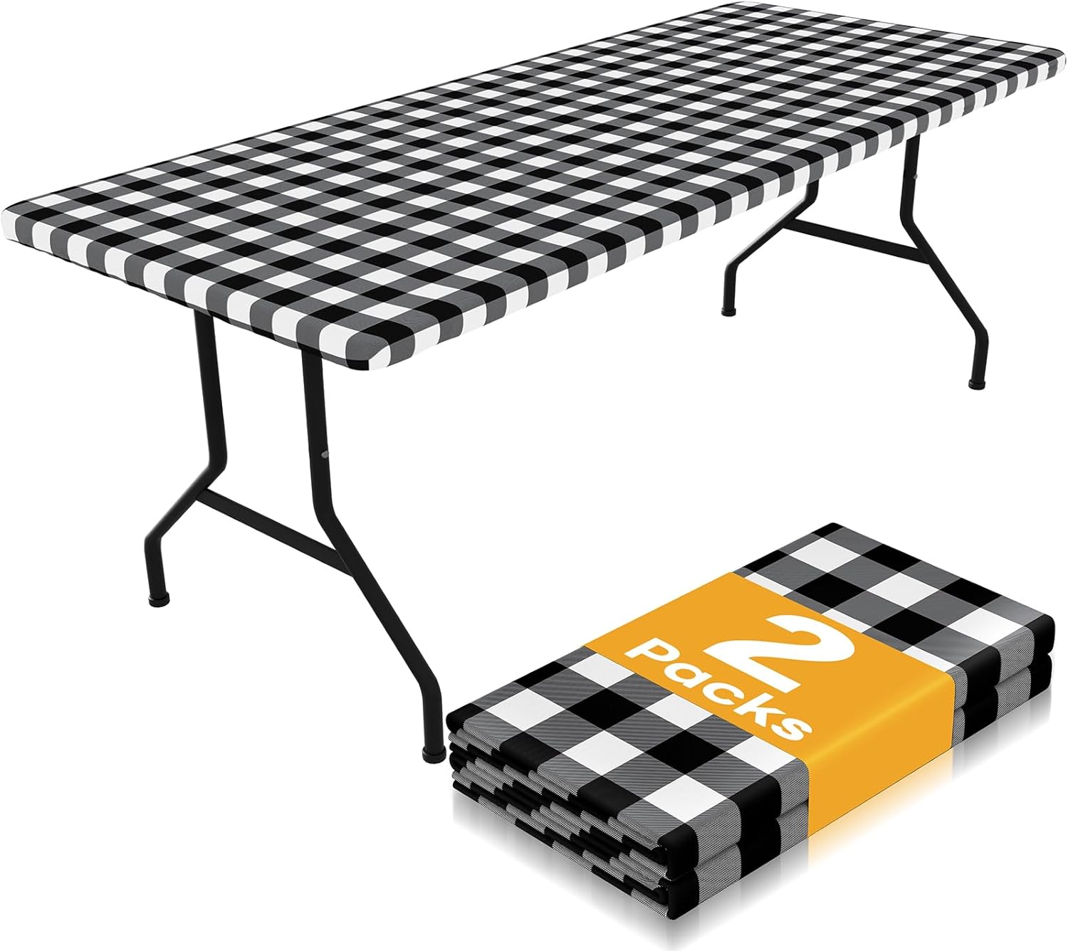 Smiry Picnic Table Cloth 2 Pack (Buffalo Plaid)