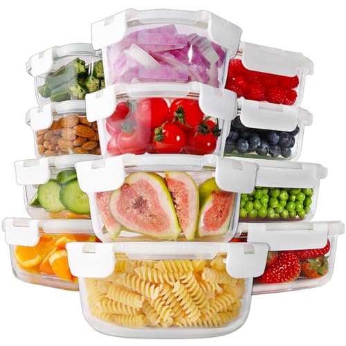 HOMBERKING Glass Food Storage Set