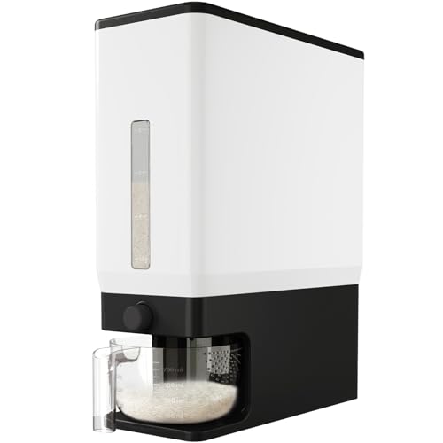 Lifewit Rice Dispenser 25 Lbs (Black)