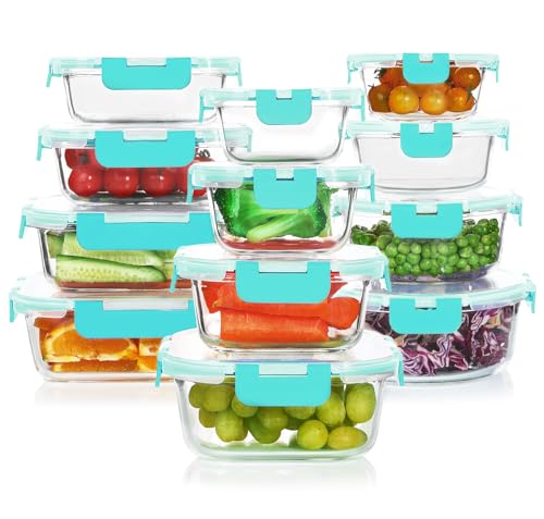 KOMUEE 24 Pieces Glass Set (Green)