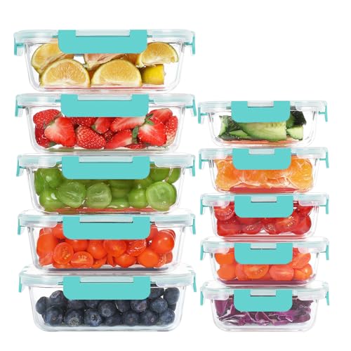 KOMUEE 10 Pack Glass