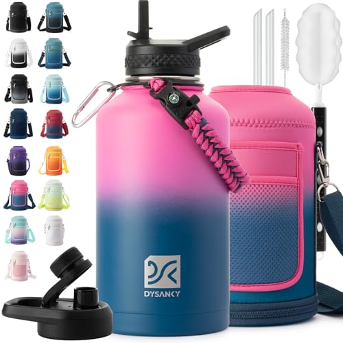 DYSANKY 64 oz Insulated Water Bottle