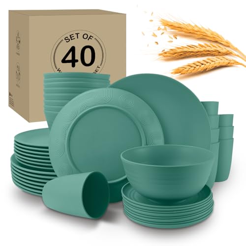 Wrova 40Pack Wheat Straw Set