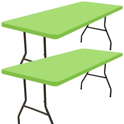 Smiry 2-Pack Elastic Polyester (Lime Green, 30"x96")