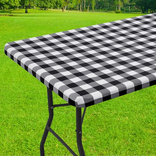 Smiry Elastic Vinyl Buffalo Plaid (Black)