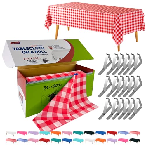 TRIMENGO 54in x 300Ft Red Gingham Roll