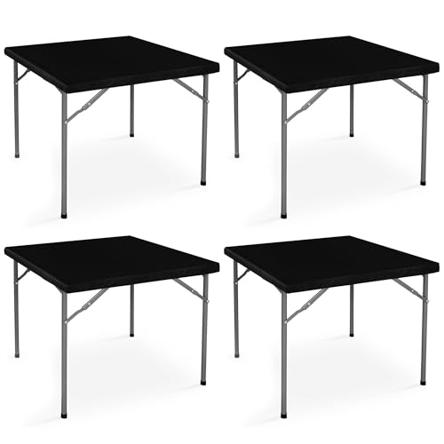 LUSHVIDA Vinyl Fitted Tablecloth
