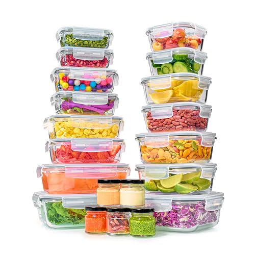 Le'raze 40pc Glass Food Storage Set