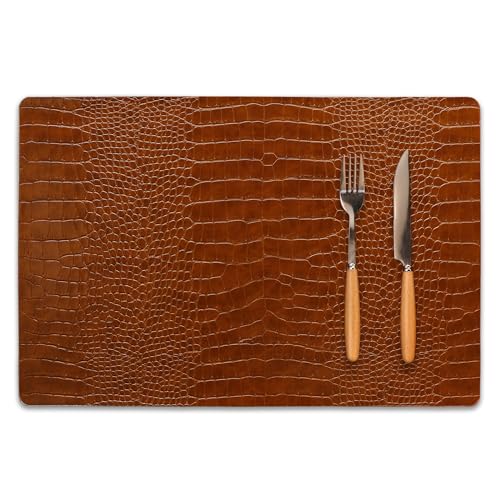 Jovono Set of 8 Faux Leather Placemats